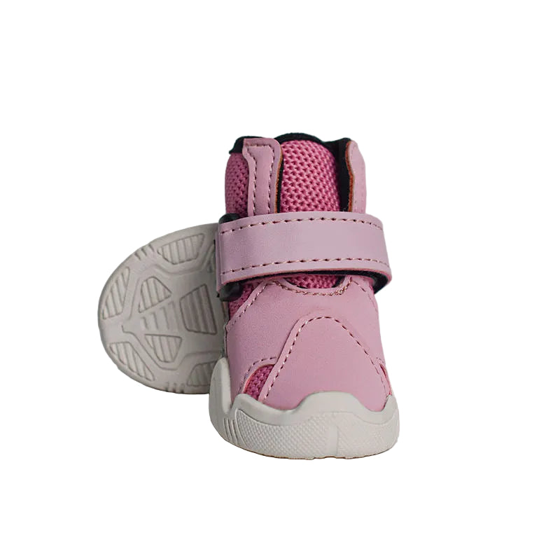 Durable Dog Shoes with Microfiber and Rubber Soles